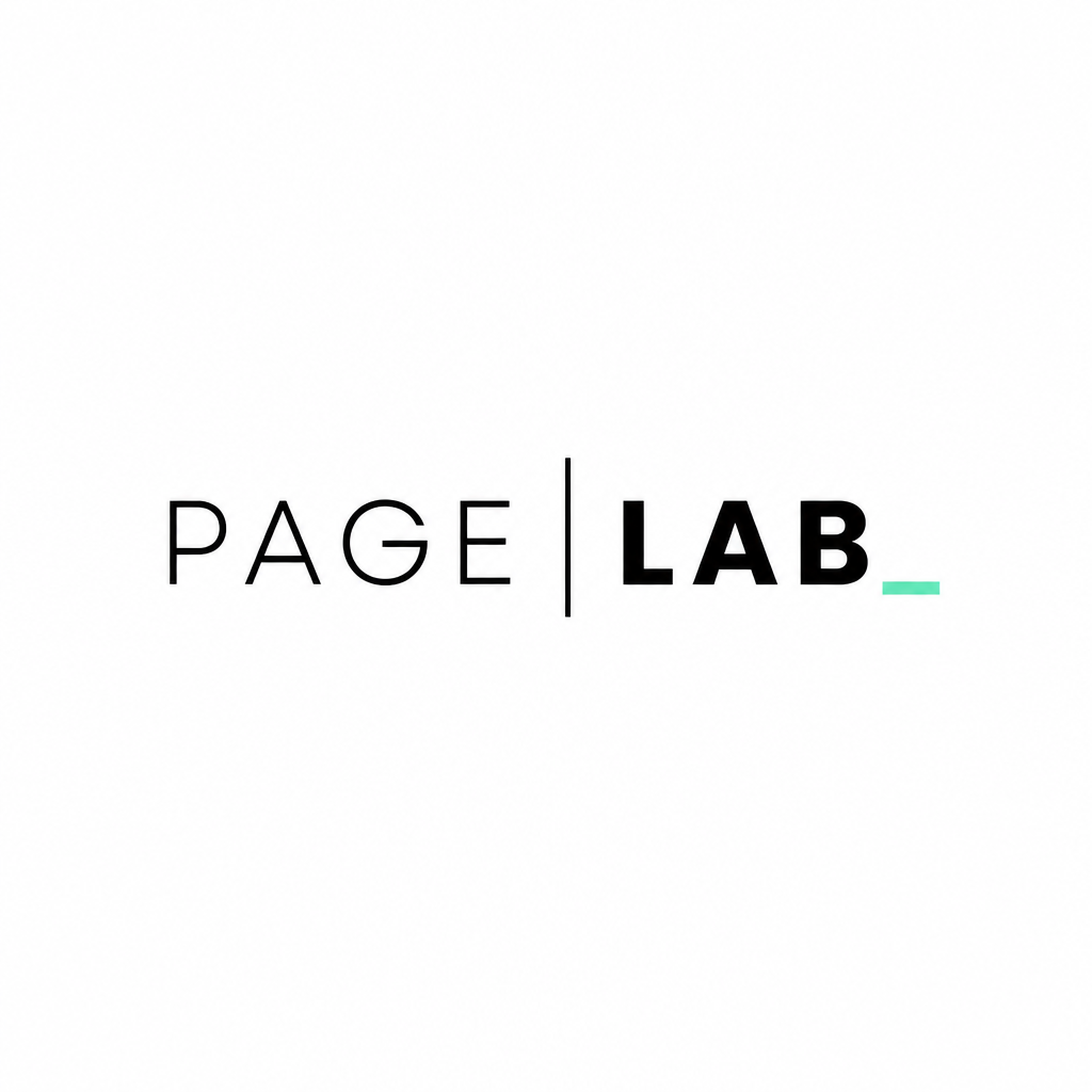 PAGE LAB 로고 시안 10