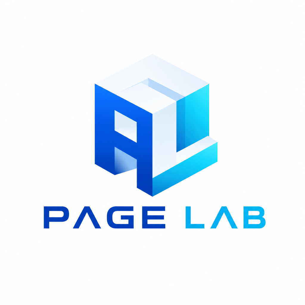 PAGE LAB 로고 시안 7