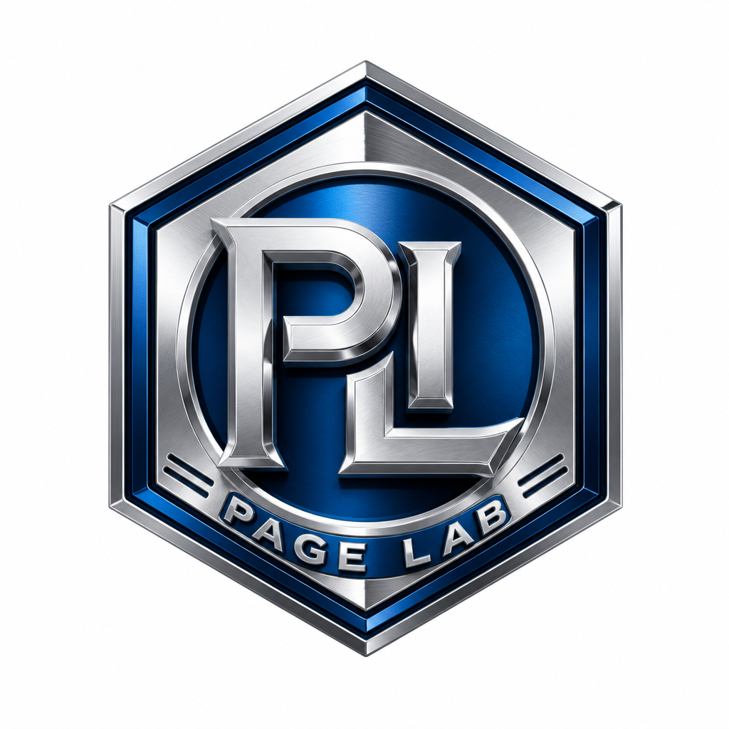 PAGE LAB 로고 시안 4