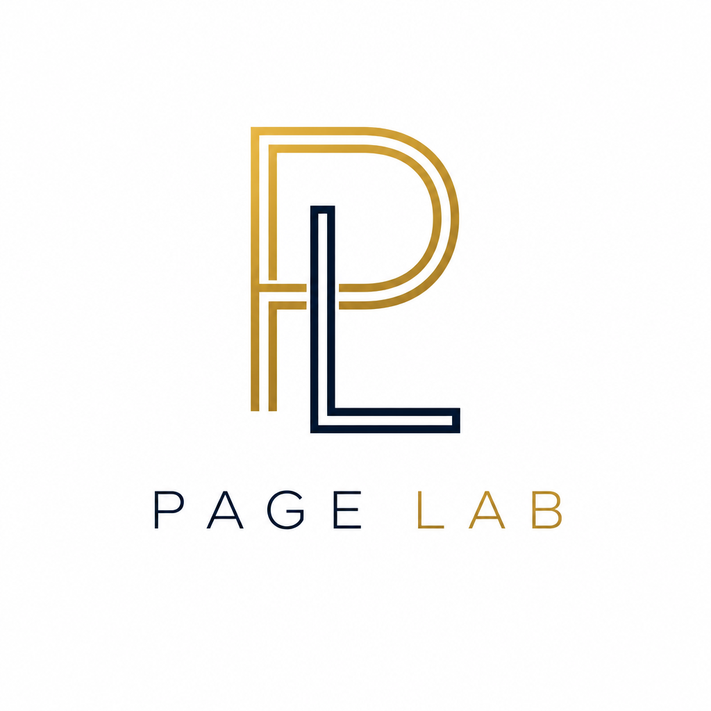PAGE LAB 로고 시안 2